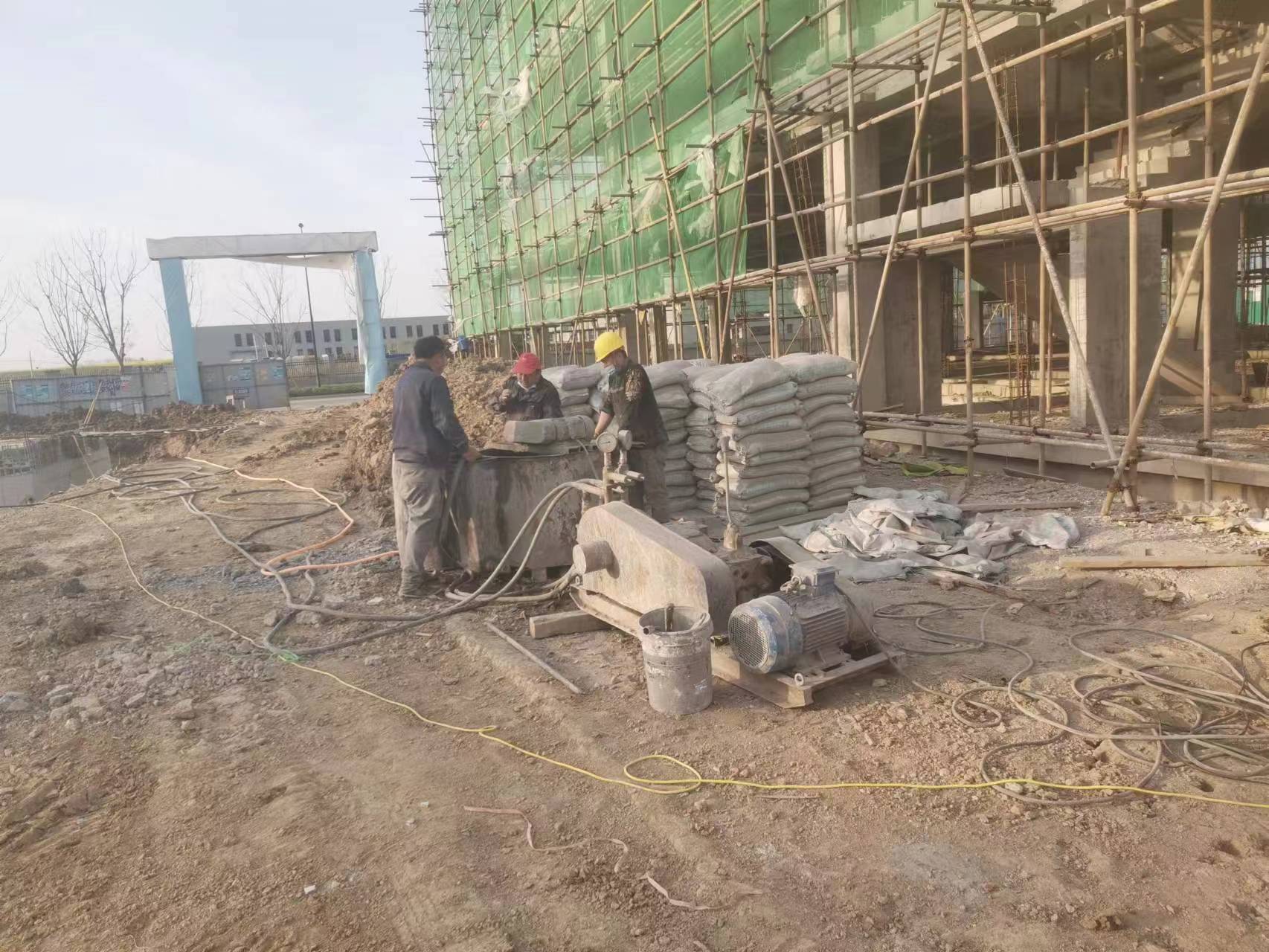 毛嘴镇别墅下沉注浆